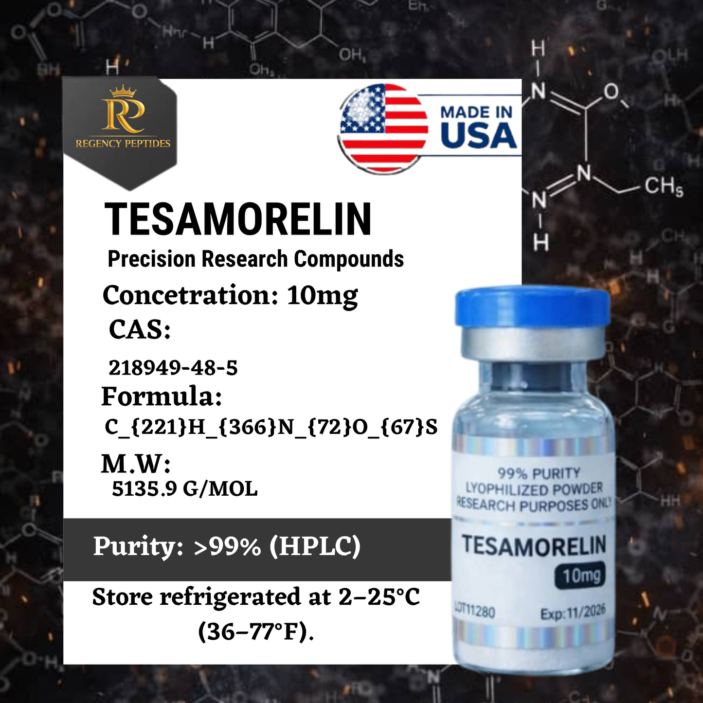 Tesamorelin – Research Peptide