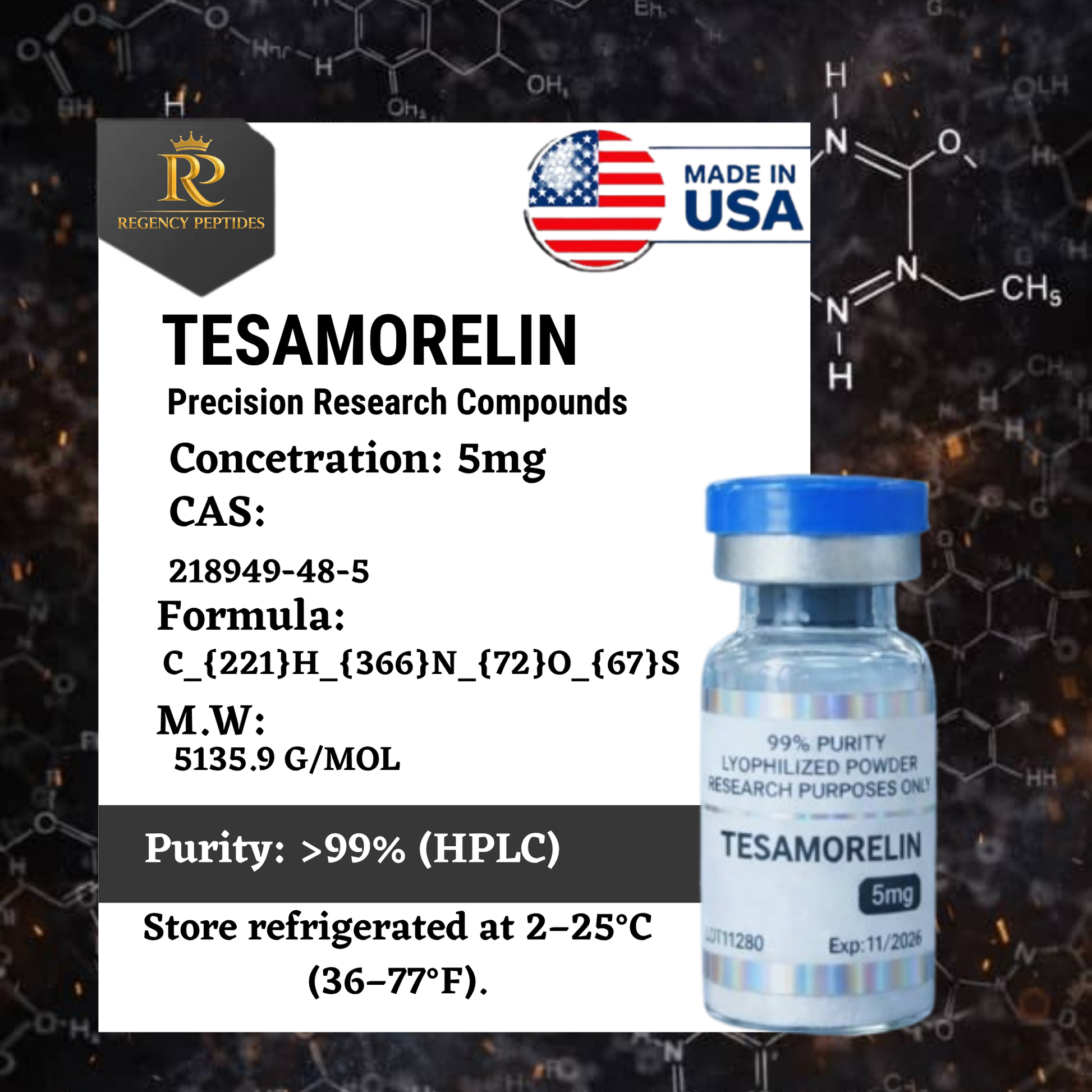 Tesamorelin – Research Peptide